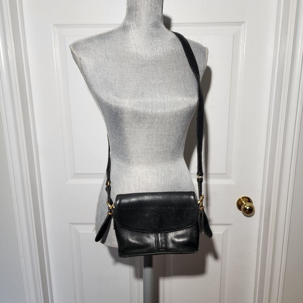COACH vintage made in USA equestrian flap bag